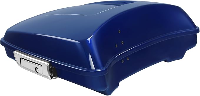 5.5" Razor Motorcycle Trunk W/Latch Key Fit For Harley 2014-2025 Touring CVO Road King Street Glide Electra Glide Ultra Limited Pack Superior Blue