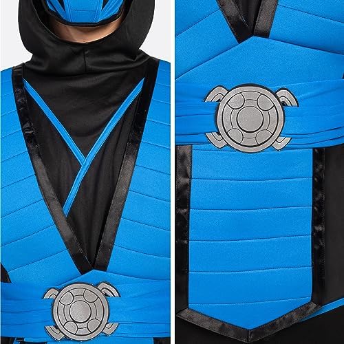 Spooktacular Creations Men Blue Ninja Costume Set for Adult Halloween Dress Up Party Cosplay