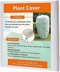 Agfabric Plant Covers Freeze Protection 0.9oz 26"x30" Shrub Cover,Winter Tree Cover for Season Extension&Frost Protection,White