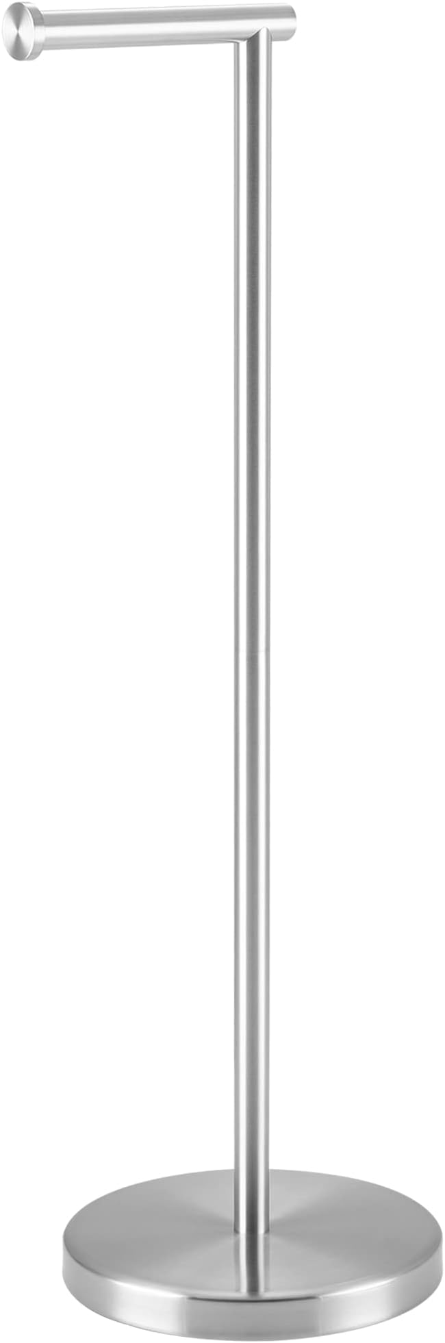 KES Toilet Paper Holder Stand 26" H (Taller Version), Free Standing Toilet Paper Roll Holder with Weighted Base for Bathroom, Rustproof SUS304 Stainless Steel Brushed Finish, BPH283S66-2