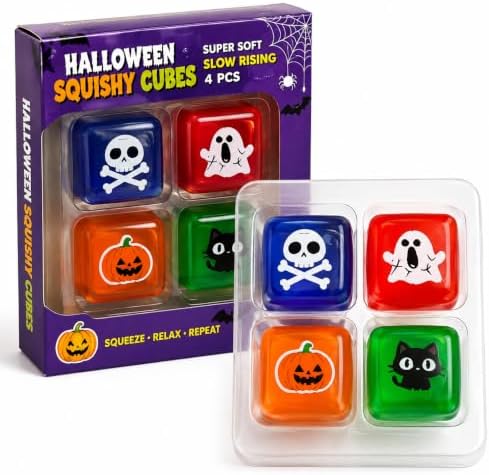 Halloween Squishy Cubes Set，12Strips/3Box