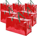 Shappy 6 Pcs Storage Bags, Red, 30 x 16", 24 x 16", 20 x 16"