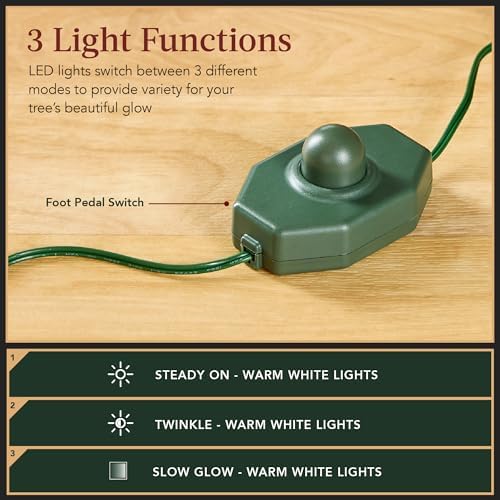 Best Choice Products 4.5ft Pre-Lit Artificial Christmas Tree Twinkling LEDs, Snow Flocked Design Pine Tree, Full Appearance Lighted Snowy w/Easy Assembly, 200 Lights, 400 Tips Metal Stand