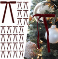 SIMISI RIBBON 24Pcs Christmas Velvet Ribbon Bows Decorations for Tree