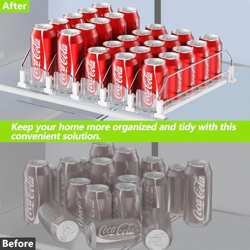 IBORING Drink Organizer for Fridge,Holds up to 25 Cans