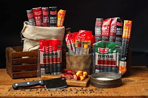 Jerky.com 52pc Meat Sticks Beef Jerky Variety Pack - Jerky Gifts for Men