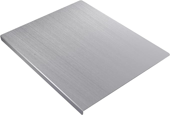304 Stainless Steel Extra Large Cutting Board for Kitchen, 31.5 x 19.7 in | Chopping Boards, Metal Baking Noodle Pastry Kneading Dough Board with Lip for Meat, Vegetables, Bread, Fruits