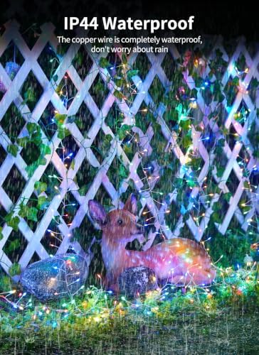 240 LED Solar Fairy Lights Outdoor Waterproof IP65, 20FT 8 Lighting Modes