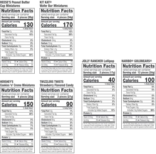 Hershey's Assorted Halloween Candy and Chocolate Bulk Variety Pack 98.45 oz