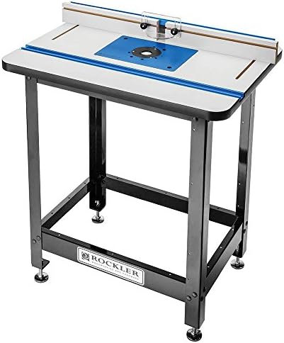 Rockler High Pressure Laminate Router Table Top – Router Table Tops w/ 10-Point Plate Leveling - Smooth, Low Friction Routing Table Top Accessories - MDF Core Woodworking Workshop Tools