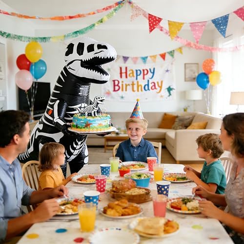 Funny Inflatable Dinosaur Costume for Adult and Kids,Blow Up Dinosaur Costume for Halloween Cosplay Party