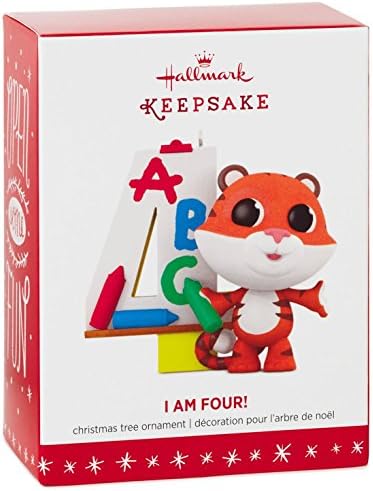 Hallmark Keepsake Christmas Ornament, Toddler I Am Four! Child's 4th Year Age Series