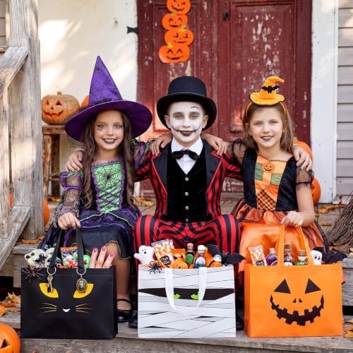 Paterr 30 Pcs Halloween Candy Bags Reusable Non Woven Treat Gift Bags