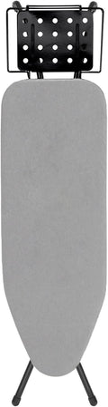 Ironing Board, 43x14 Inch Iron Board with Steam Rest, Heavy Duty Metal Frame Legs Ironing Table with Heat Resistant Cover Mat, Foldable Full Size Hanger Ironing Stand (Grey, 52" L x 14" W x 34.6" H)