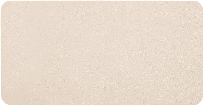 TYUU Bathroom Mat Quick Dry, Bathroom Rugs Non Slip Washable Thin Absorbent Bath Mat Fits Under Door Bathroom Floor Mat Perfect for Bath, Shower, or Sink 24"x48" Beige