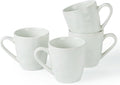 famiware Mars 4 Pieces Coffee Mug, 14oz Tea Mug, Catering Mugs with Handle for Coffee, Tea, Cocoa, Milk, White