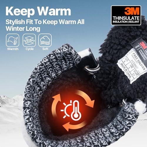 FREE SOLDIER Women's Waterproof Winter Cold Weather Snow Boots for Women Outdoor Fashion Duck Boots Comfortable Insulated
