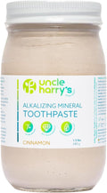 Uncle Harry's Cinnamon Remineralizing Toothpaste 1.5 lb Jar | Natural Whitening Tooth Paste Freshens Breath & Promotes Enamel | Vegan Fluoride Free Toothpaste