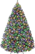 GarveeHome 7.5ft Prelit Artificial Christmas Tree with 300 Multi Lights