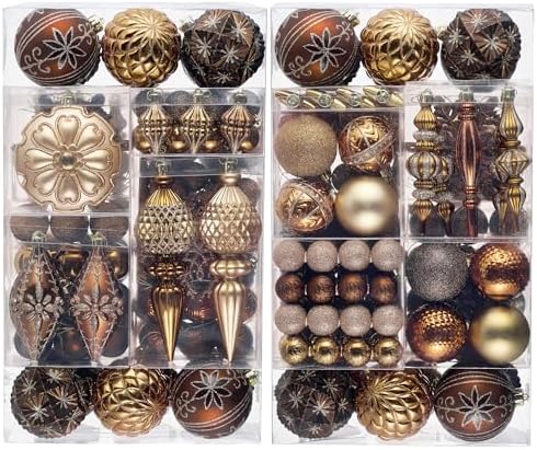 Valery Madelyn 155ct Christmas Tree Decorations Ball Ornaments Set