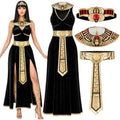 Spooktacular Creations Women Black Cleopatra Dress Costume Set with Cleopatra Accessories for Halloween Costume
