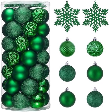 Valery Madelyn 50ct Christmas Tree Decorations Ball Ornaments 2 Inches
