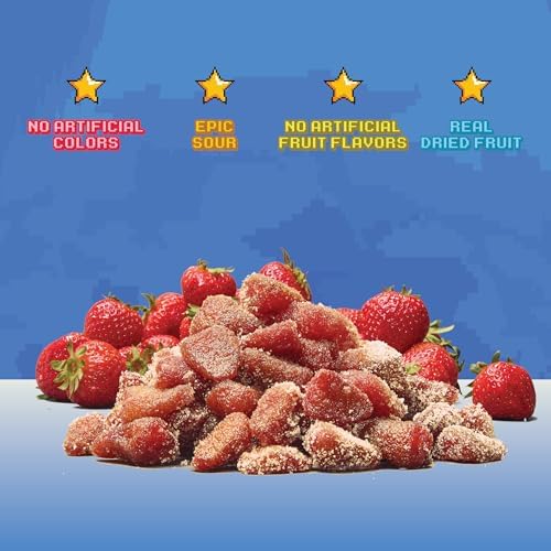 Final Boss Sour Fruit Candy, Strawberry Lemonade, Level 1, 1 Pack