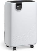 Yaufey 2500 Sq. Ft. Dehumidifier for Home and Basements with Auto or Manual Drainage, 0.48 Gallon Water Tank, Low Noise and 24H Timer