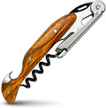 Corkscrew for Professionals FALCORK® 144 Efficiency – Exclusive One-Step Wine Key & Bottle Opener for Intensive Use in Hospitality with an Optimally Marked Helix & Smooth Natural Olive Wood Handle