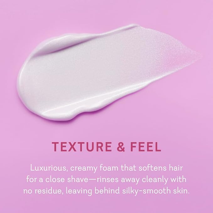 Pure Romance - Vuluxe Shaving Cream for Women - Sweet Temptation (7 fl oz) - Prevents Razor Bumps & Irritation - Orchid, Blackberries, Vanilla - Foaming Shave Cream Moisturizer - Skin Care & Self Care