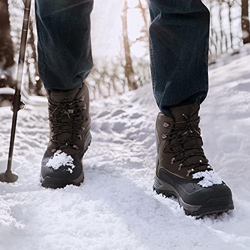 NORTIV 8 Men's Waterproof Hiking Winter Snow Boots