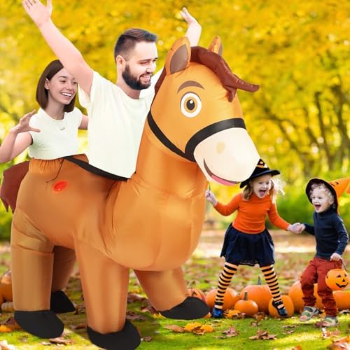 Two Person Inflatable Horse Costume Adult for 2026 Halloween