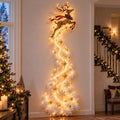 Christmas Magic Trail Wall Light, LED Cascading Holiday Decor，A3