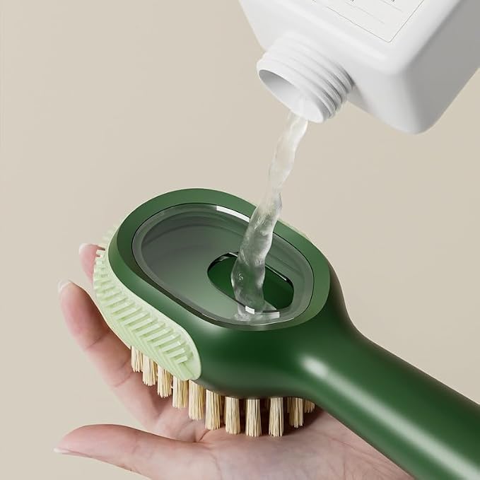 Special Non-Injury-Free Shoe Brush Multi-Functional Liquid Household Soft Hair Laundry Scrub Shoes(Gray)