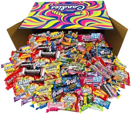 Assorted Classic Candy - Huge PARTY MIX Bulk BOX! 11.50 lbs / 184 oz Classic Individually Wrapped Candies of All Time America's Most Favorite Assorted Candies (180)