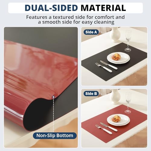 OstepDecor 36 x 54 in Black Table Protector 1.5mm Thick Plastic Table Cover