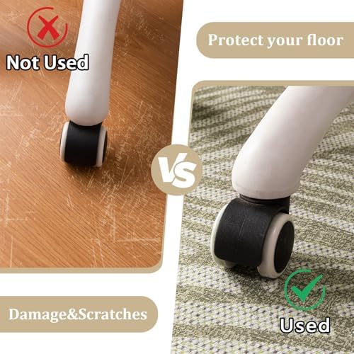 Office Chair Mat for Hardwood Floor, 48"x72" Easy Glide Computer Desk Mat Protector for Rolling Chair Under Desk Rug Nonslip Backing, Machine Wash, (Modern)
