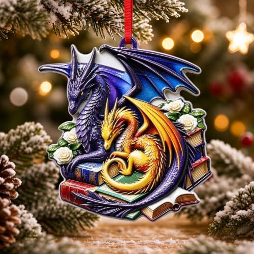 Dragon Christmas Decorations, Christmas Holiday Ornaments, Gift for Dragon