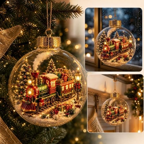 Glowing Christmas Story Ornament, 2026 New Mini Holiday Scene 3.94In (Tree)