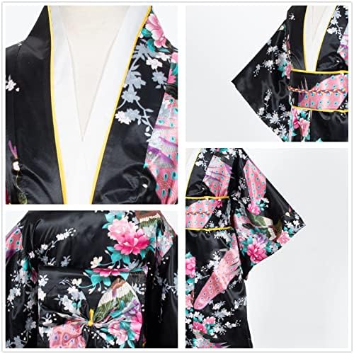 Japanese Traditional Dress Kimono Robe for Kids Girls Costume