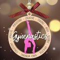 Gymnastics Ornament for Girl, Gymnast Ornaments for Christmas Tree - Gymnastics Gifts for Girls, Coach, Gymnast Gifts for Girls 4-12