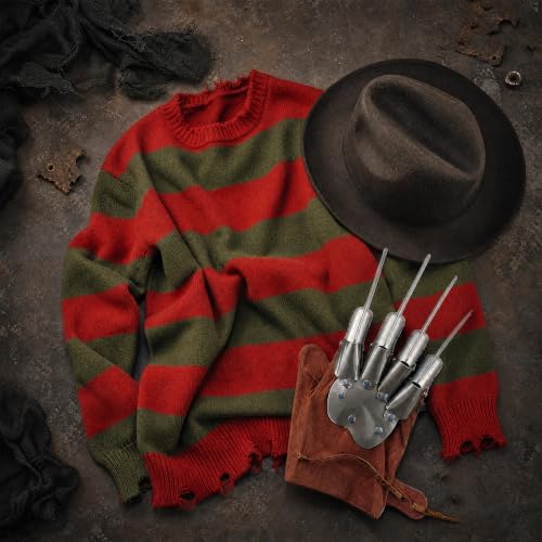 Adult Mens Halloween Costume Knitted Sweater Movie Cosplay Set