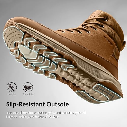 Coostar Snow Boots for Men Waterproof Outdoor Casual Winter Boot Lightweight with Arch Support