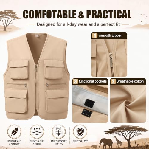 5 Pcs Safari Costume for Women Halloween Cosplay Outfit