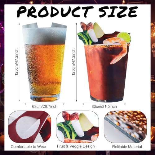 HooLing 2 Pcs Halloween Couples Costumes for Adult