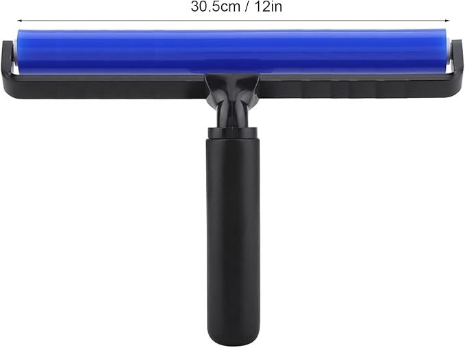 Dust Removal Roller, High Tack Silicone Sticky Roller Reusable Lint Remover, Manual Pet Hair and Dust Particles Cleaning Tool for Home Office Bedroom Furniture
