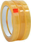 WOD BCST Biodegradable Packaging Tape, Clear, 1/2 inch x 72 yds (Pack of 3) Cellophane Stationery Eco Friendly Tape for Carton Sealing, Moving, Shipping, & Office