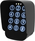 JUJIANG TKM-01 Touch Panel Wireless Gate Keypad with Outdoor Keypad Cover Digital Code Entry Access Control Keypad for Automatic Swing Sliding Gate Opener Garage Door Opener Remote Operator Accessory