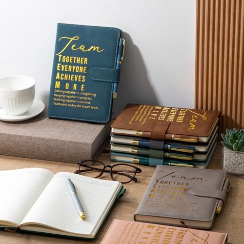 Kosiz 20 Pcs Employee Appreciation Gift Bulk Notebook Pen, Morandi, Team