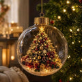 Glowing Christmas Story Ornament, 2026 New Mini Holiday Scene 3.94In (Tree)